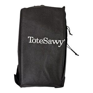 ToteSavvy Crossbody Diaper Bag – Black – Compact & Travel Friendly